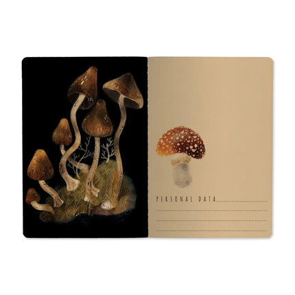 Notebook Forest Mushrooms