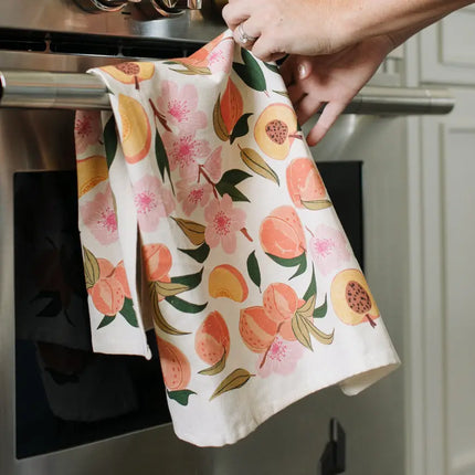Peach Blossom Tea Towel