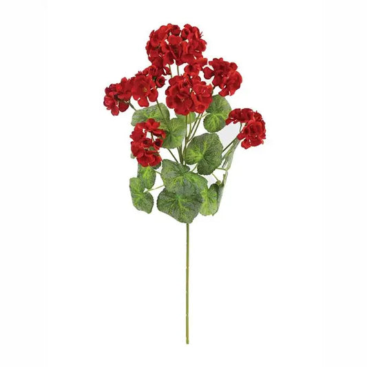 Faux Geranium Spray 23"