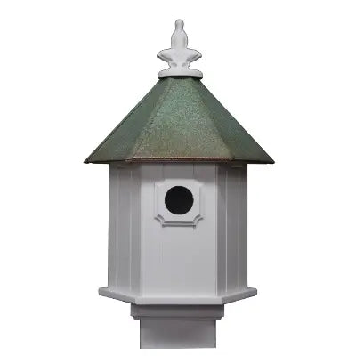 Small Hex House W Cop Roof Verdi Finish