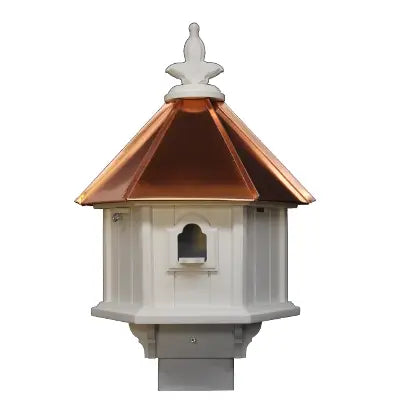 Hexagon Birdhouse w Copper Roof Item