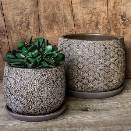 Marguerite Large Round Planter Coffee