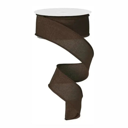 Burlap Ribbon Brown