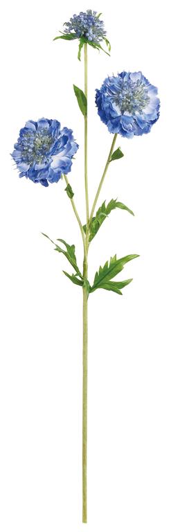 Natural Touch Faux Scabiosa Spray 30"