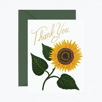 Sunflower Thank You Card