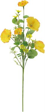 Faux Poppy Spray 28"