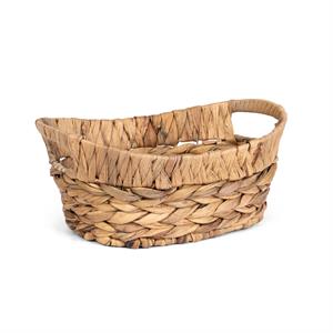 Natural Oval Hyacinth Wire Tub