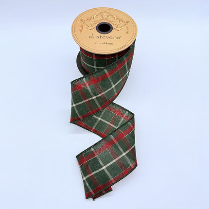 Hunter Green Traditional Plaid Ribbon