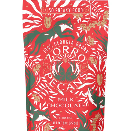 Milk Chocolate Covered Pecans (8 oz.) - Zorro Pecans