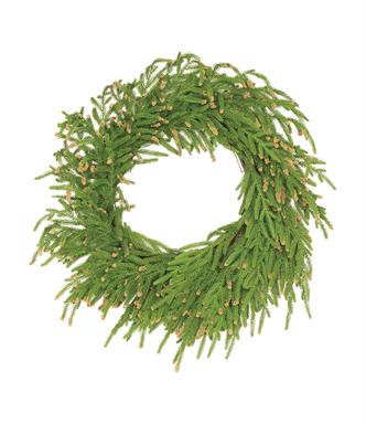 Pine Wreath w/ Mini Berry (23 in.)