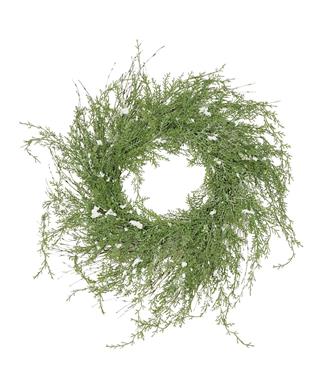 Snow Wisper Cedar Pine Wreath (24 in.)
