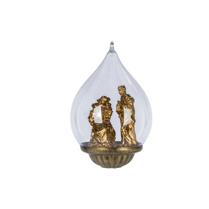 Glass Nativity Ornament
