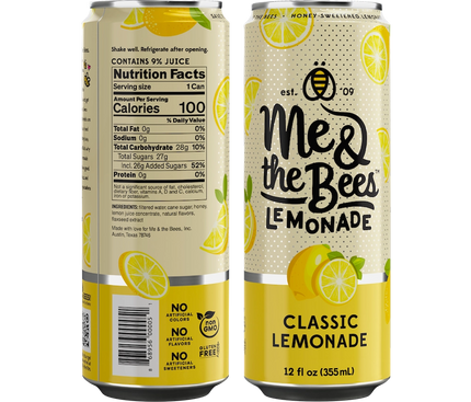 Me & The Bees - Classic Lemonade (12 oz.)
