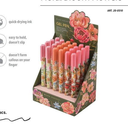Uniwrite Gel Pens - Flora