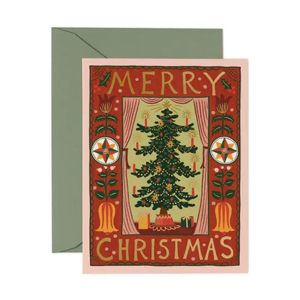 Folk Christmas Tree Card - Rifle Paper Co.