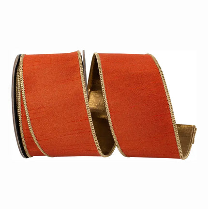 Fused Copper Dupioni Shimmer Ribbon