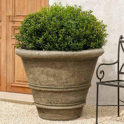 Textured Rolled Rim Planter Large