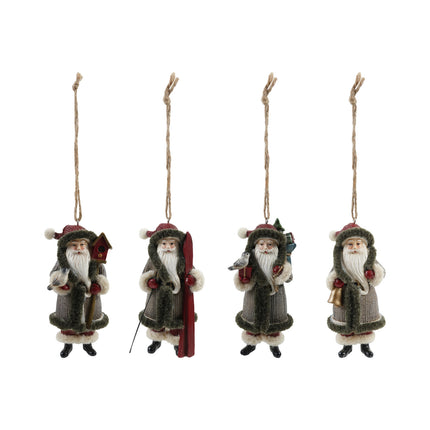 Resin Santa Ornament